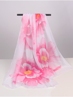 Chiffon Floral Fashion Scarf